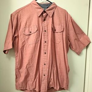 Wrangler Salmon Casual Button Down Shirt